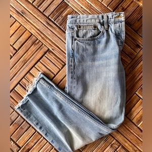 The Row light wash jeans